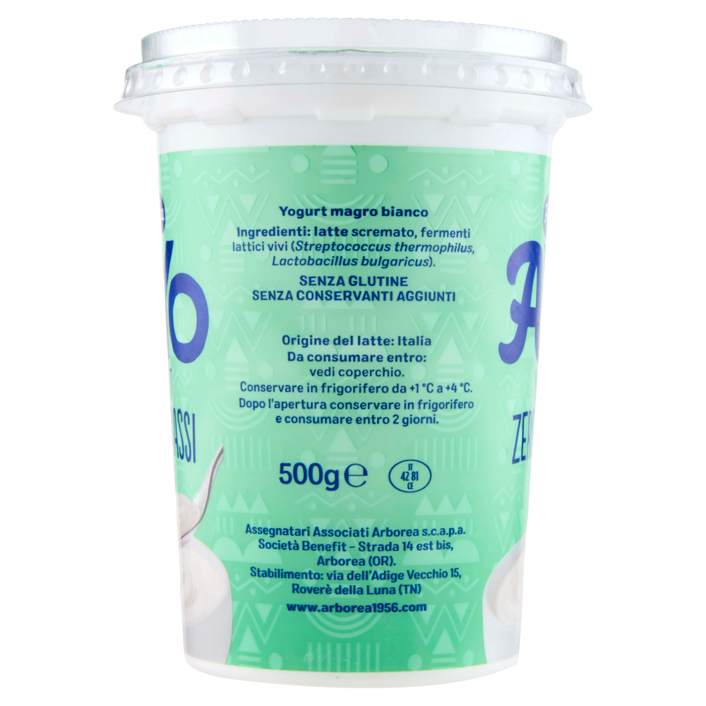 Arborea A-Yo Yogurt Zero Grassi Bianco 500 g