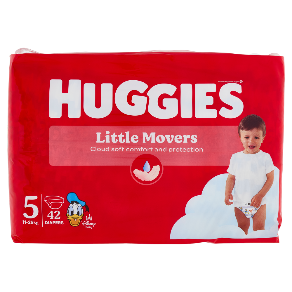 Huggies Little Movers Pannolini 5 11-25 Kg 42 pz