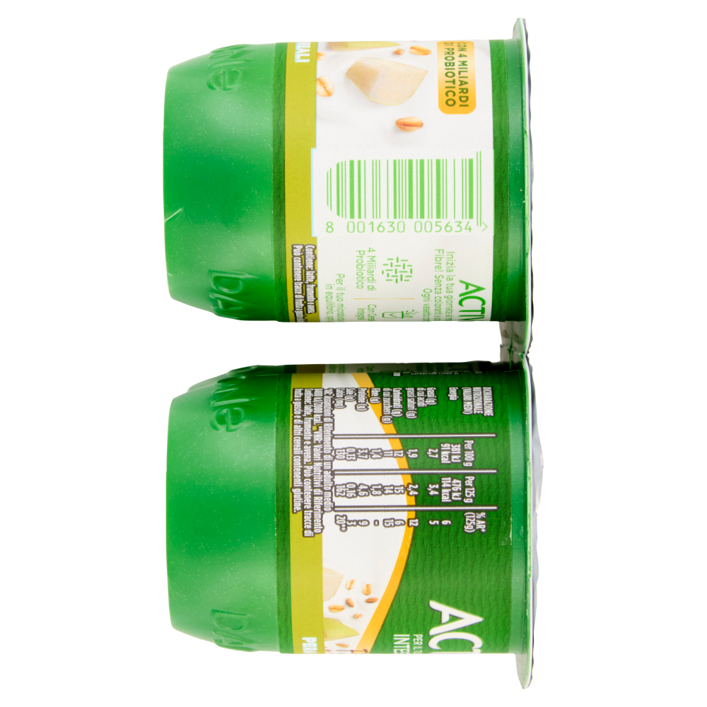ACTIVIA Fibre Yogurt con Probiotico Bifidus, gusto Pere e Cereali, 4x125g