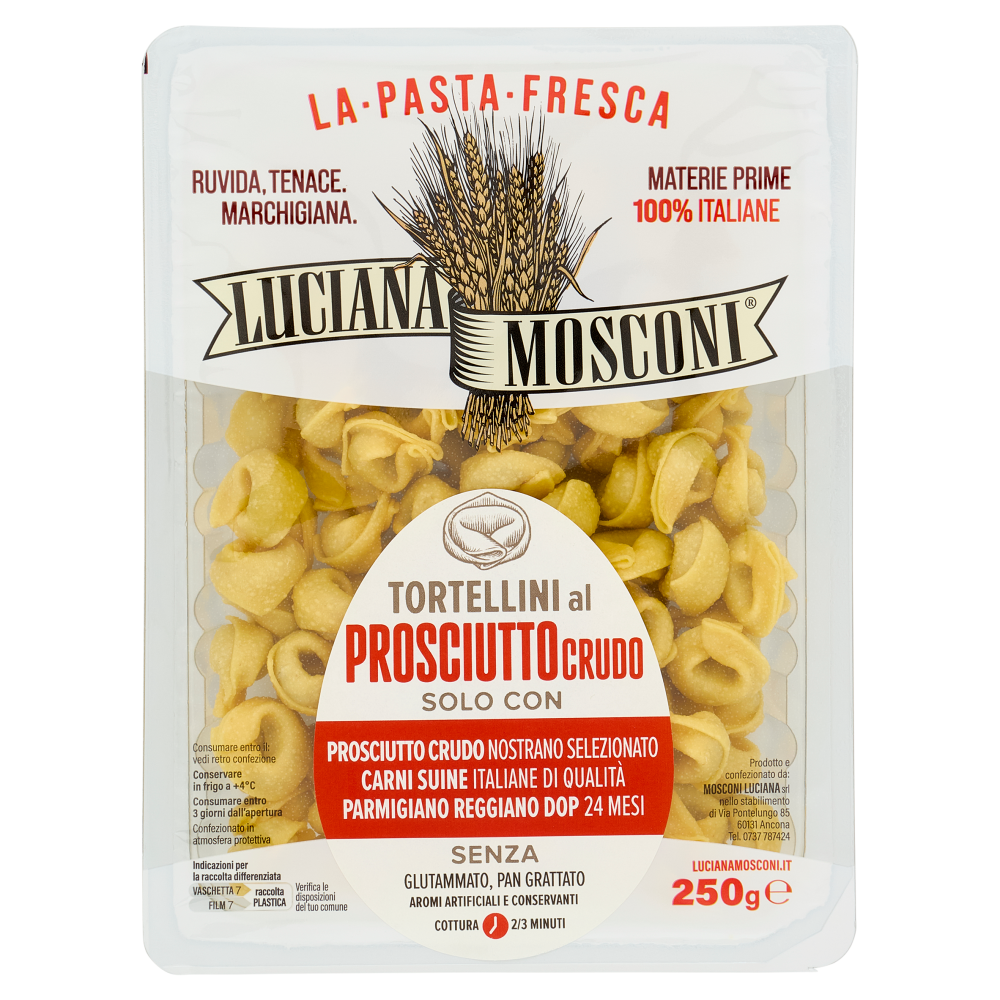 Luciana Mosconi La Pasta Fresca Tortellini al Prosciutto Crudo 250 g Carrefour