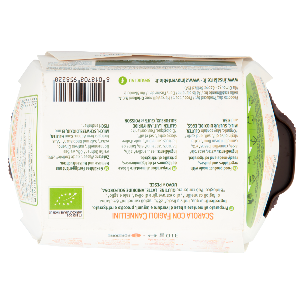 Almaverde bio Pronti ad arte! Scarola con Fagioli Cannellini 310 g