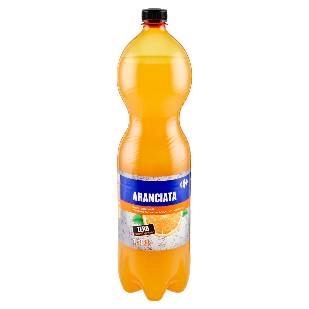 Carrefour Aranciata Zero zuccheri aggiunti* 1,5 l