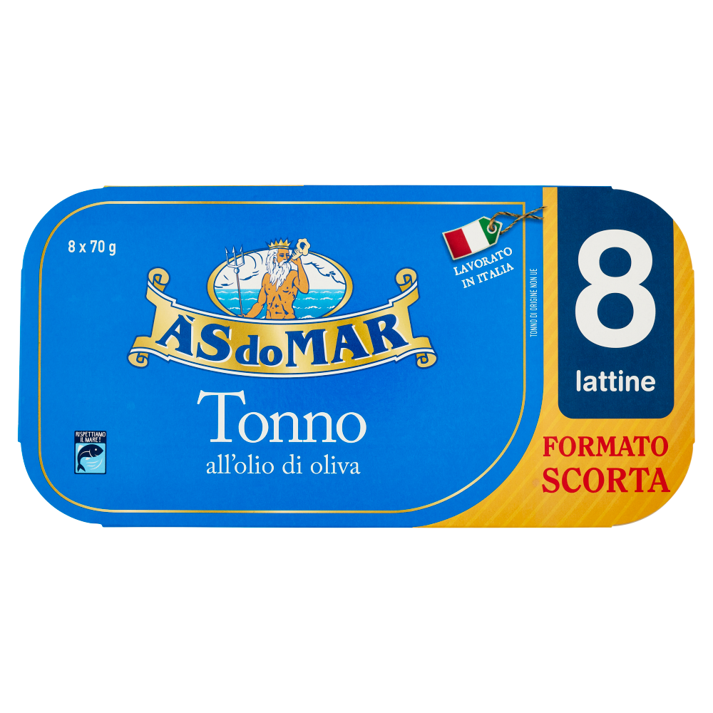 Asdomar Tonno all'olio di oliva 8 x 70 g