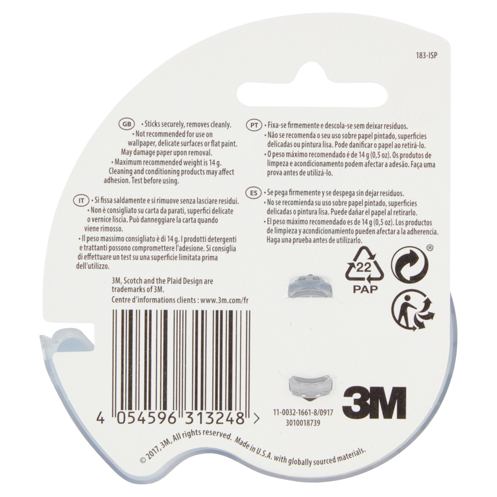 Scotch Wall-Safe Tape 19 mm x 16,5 m