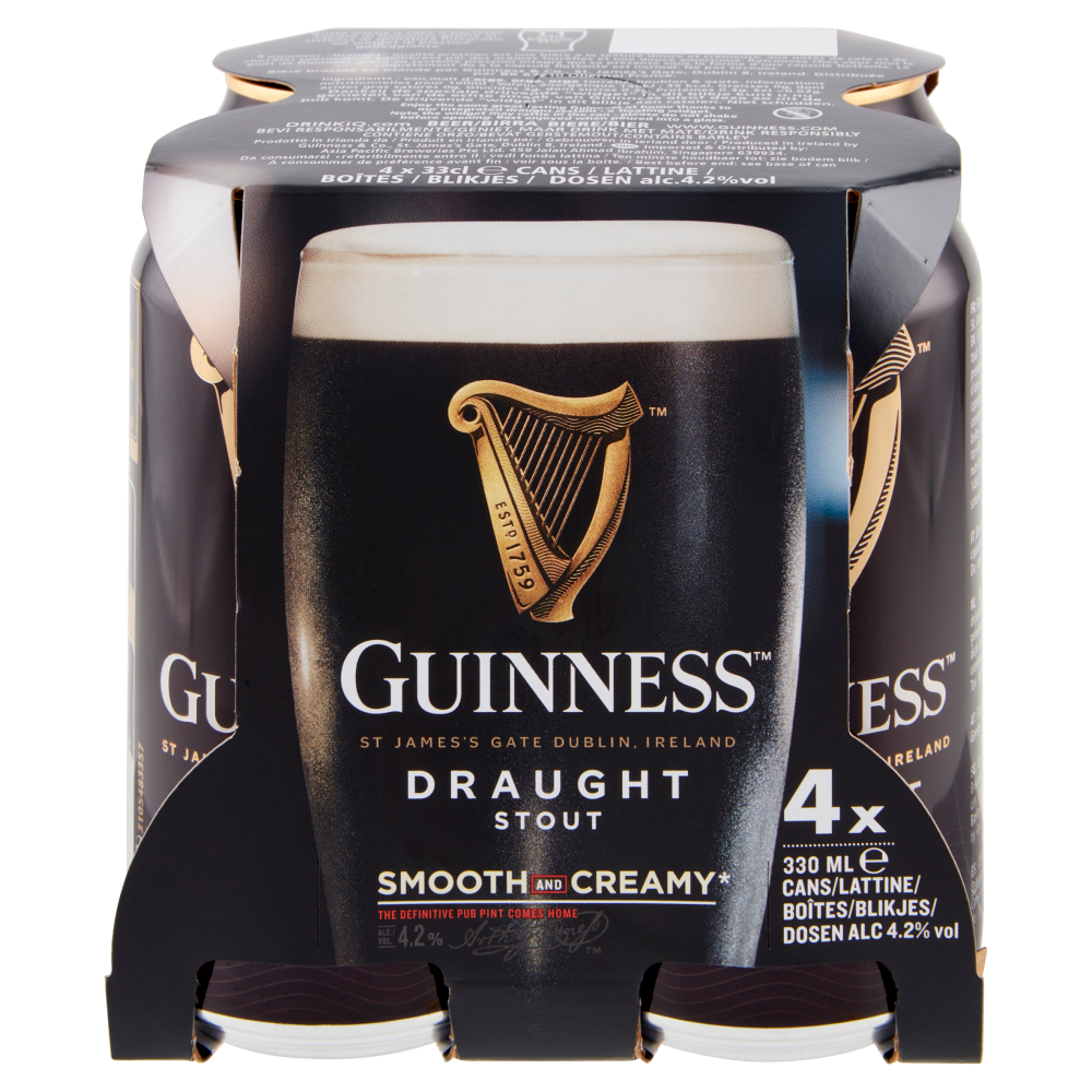 Guinness Draught Stout 4 x 330 ml