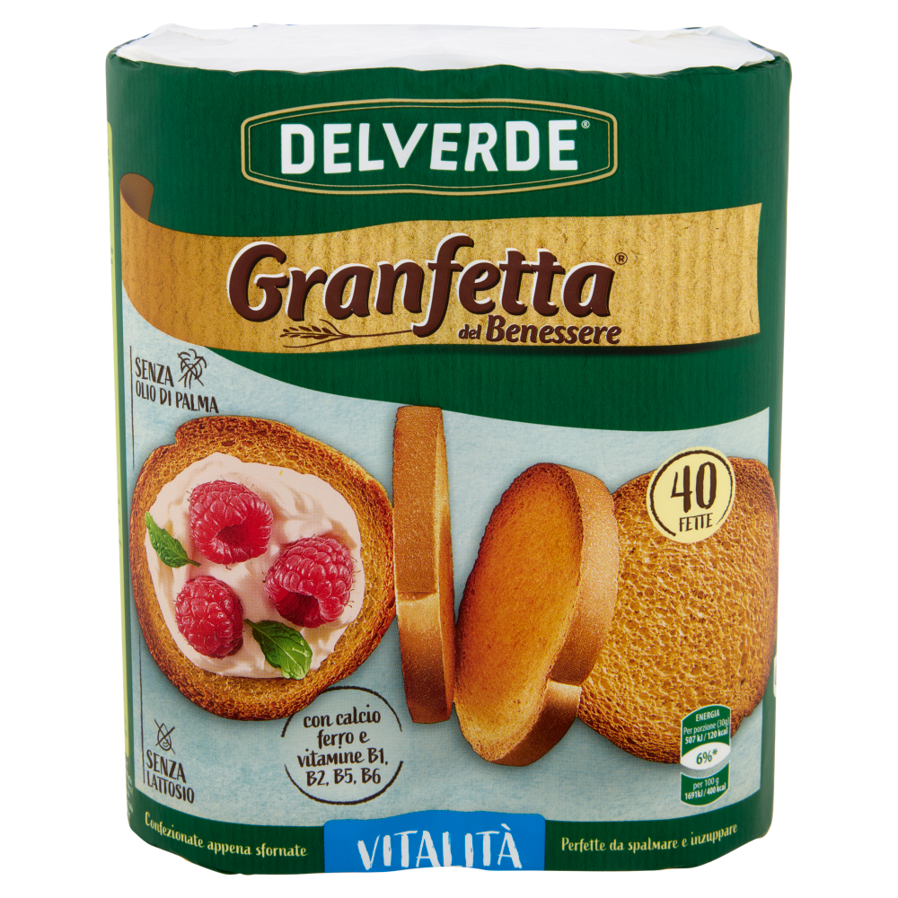 Delverde Granfetta del Benessere Vitalità 40 Fette 300 g