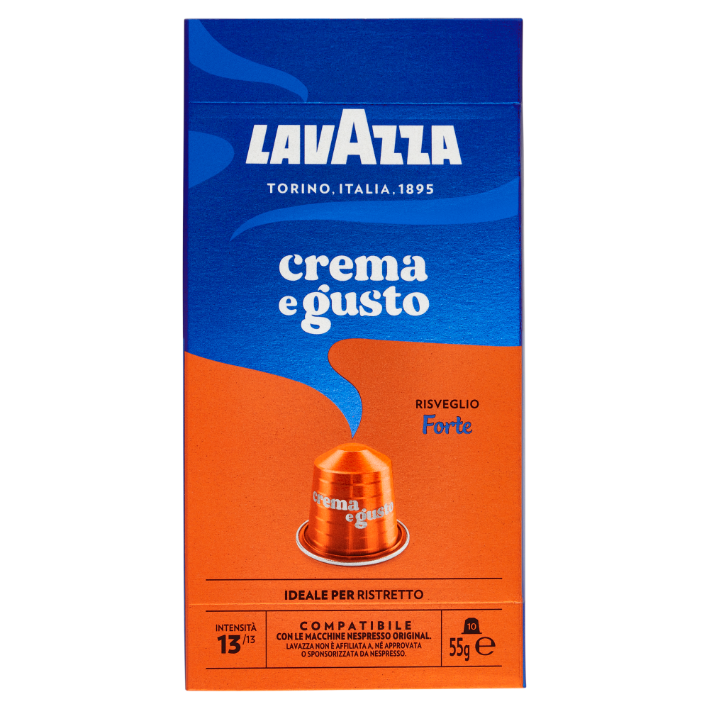 Lavazza crema e gusto Forte Compatibile con Nespresso Original 10 Capsule 55 g