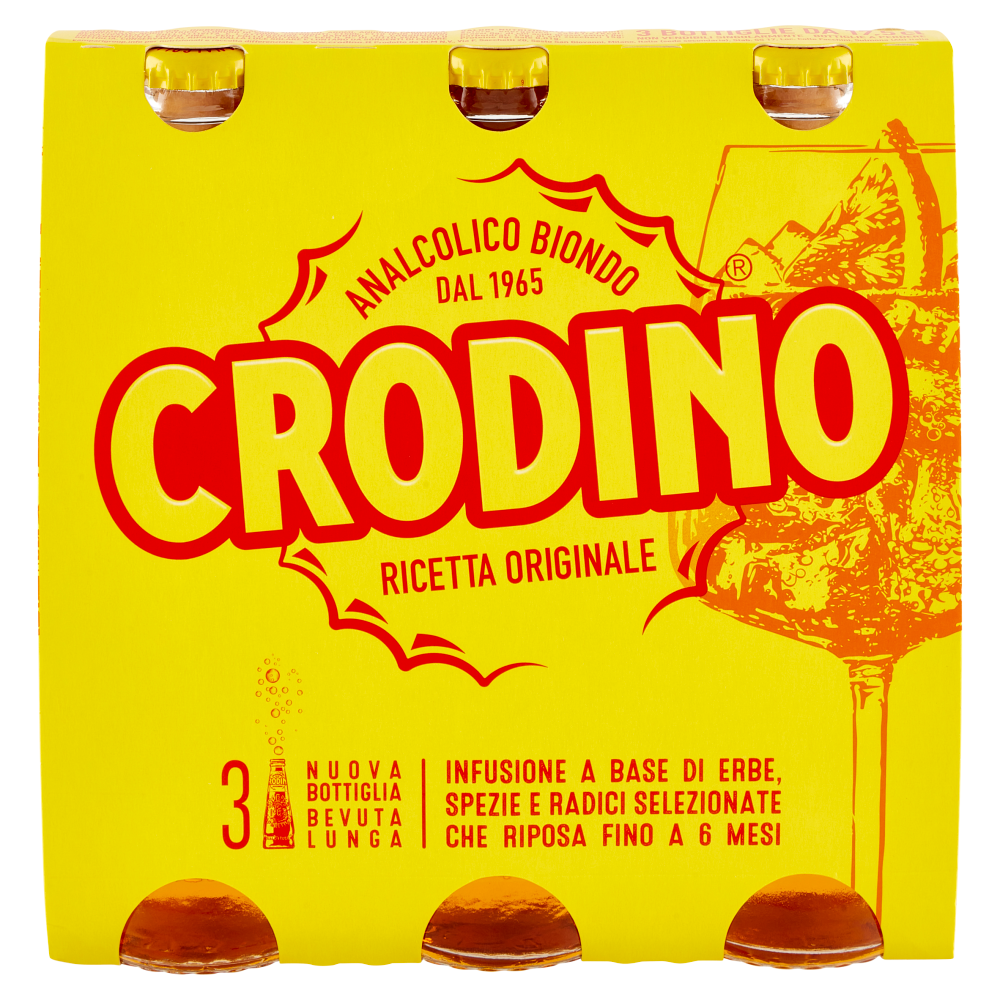 Crodino Analcolico Biondo 3 x 17,5 cl