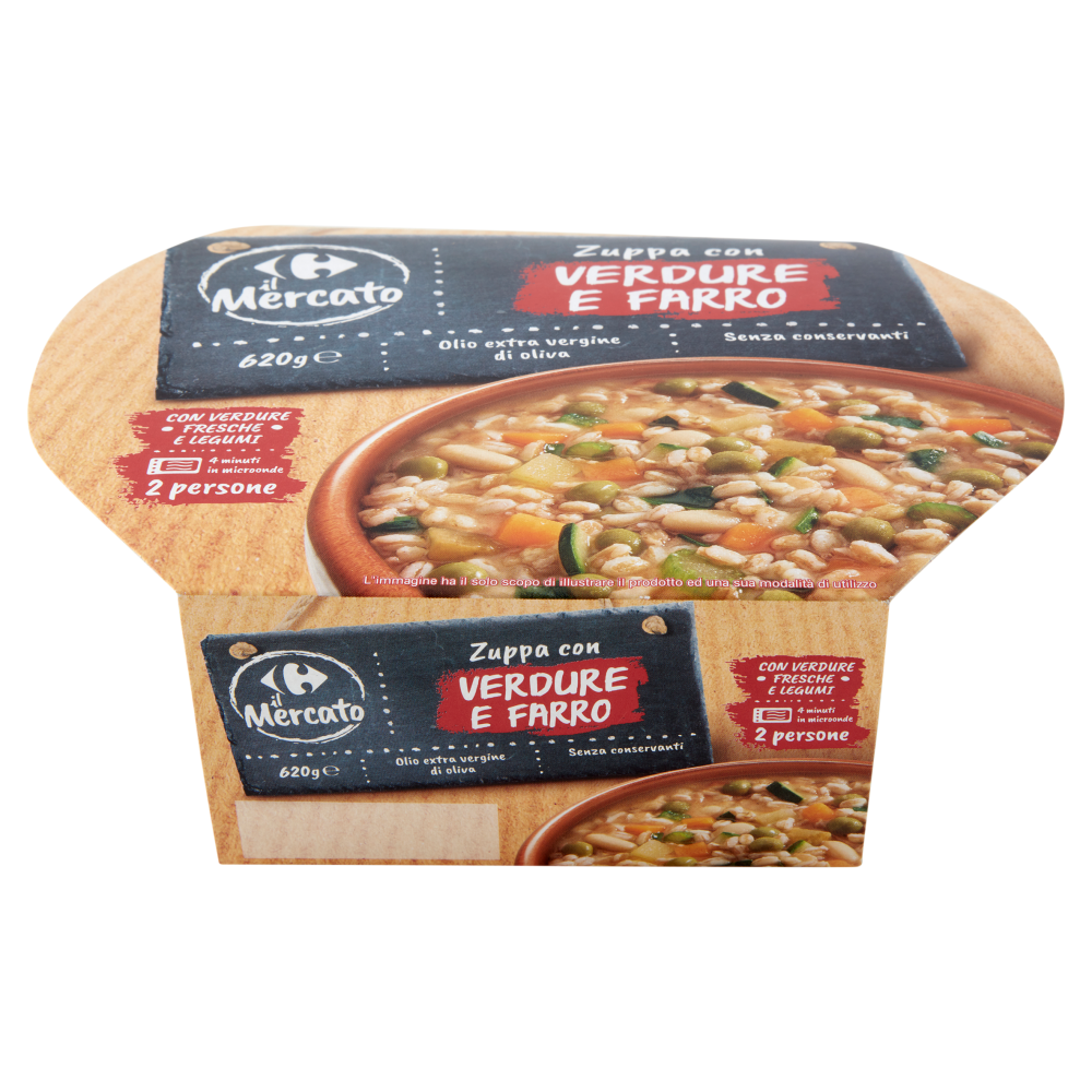 Carrefour il Mercato Zuppa con Verdure e Farro 620 g