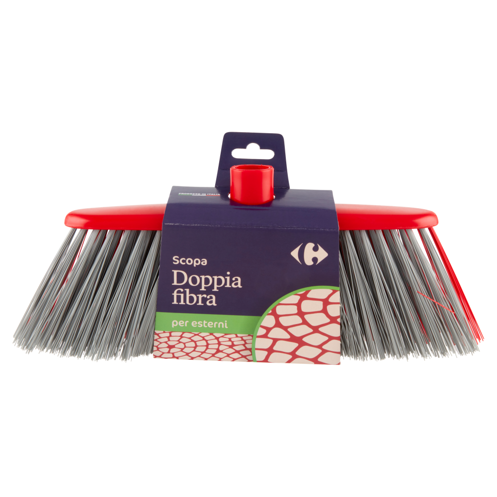 Carrefour Scopa Doppia fibra per esterni