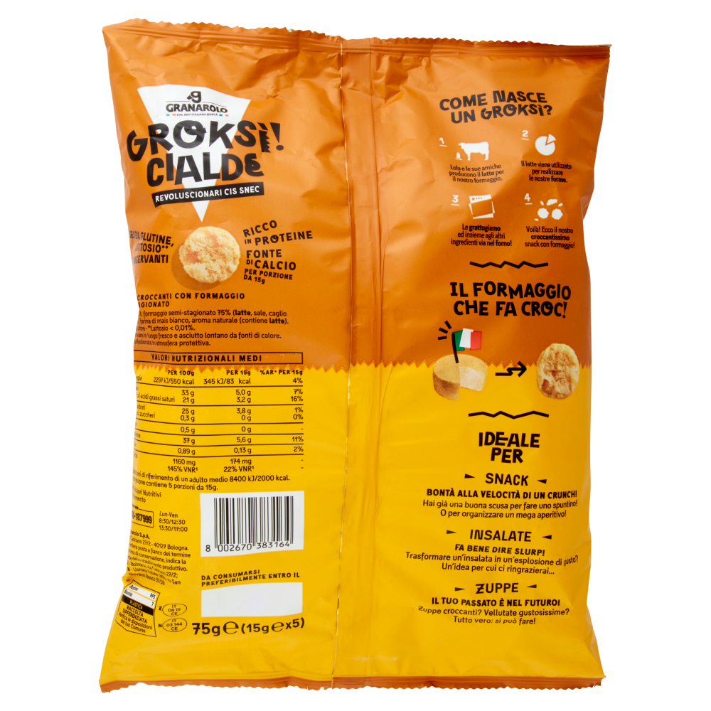 Groksì! Cialde Gusto Classico 5 x 15 g