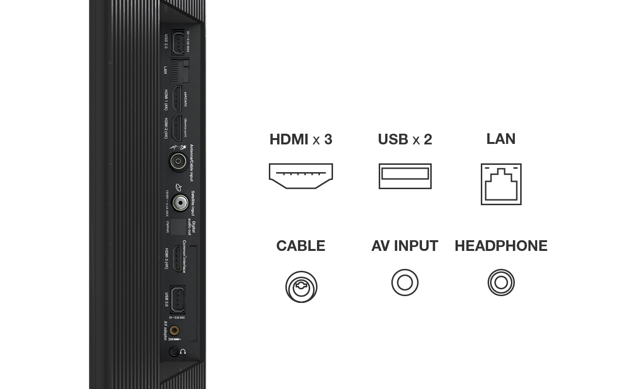 TCL C63 Serie QLED 55" 55C635 audio Onkyo Google TV 2022