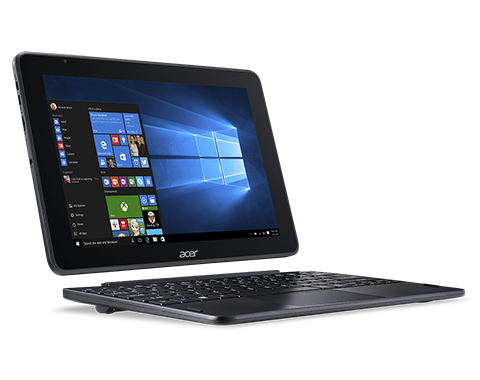 Acer One 10 S1003-17WM Intel Atom&reg; x5-Z8350 Ibrido (2 in 1) 25,6 cm (10.1") Touch screen HD 4 GB LPDDR3L-SDRAM 64 GB eMMC Wi-Fi 4 (802.11n) Windows 10 Home Nero