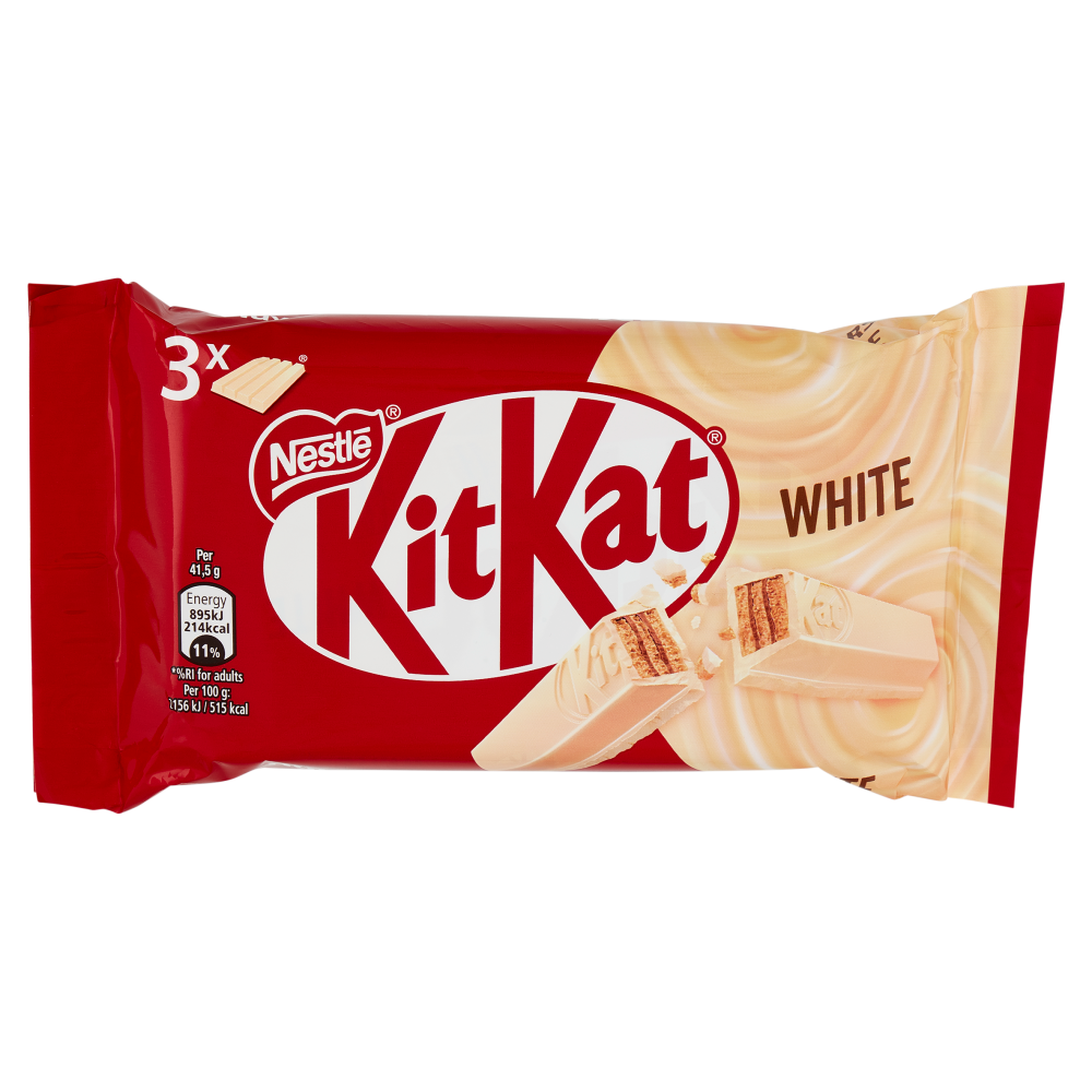 KITKAT White Wafer con copertura Bianca 3 snack da 41,5g