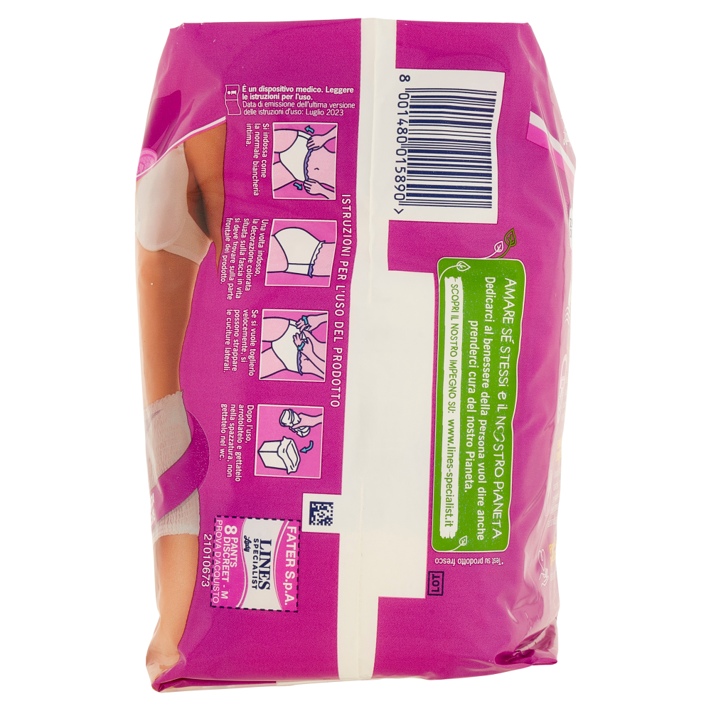 Lines Specialist Lady Pants Discreet Tg.M 8 pz