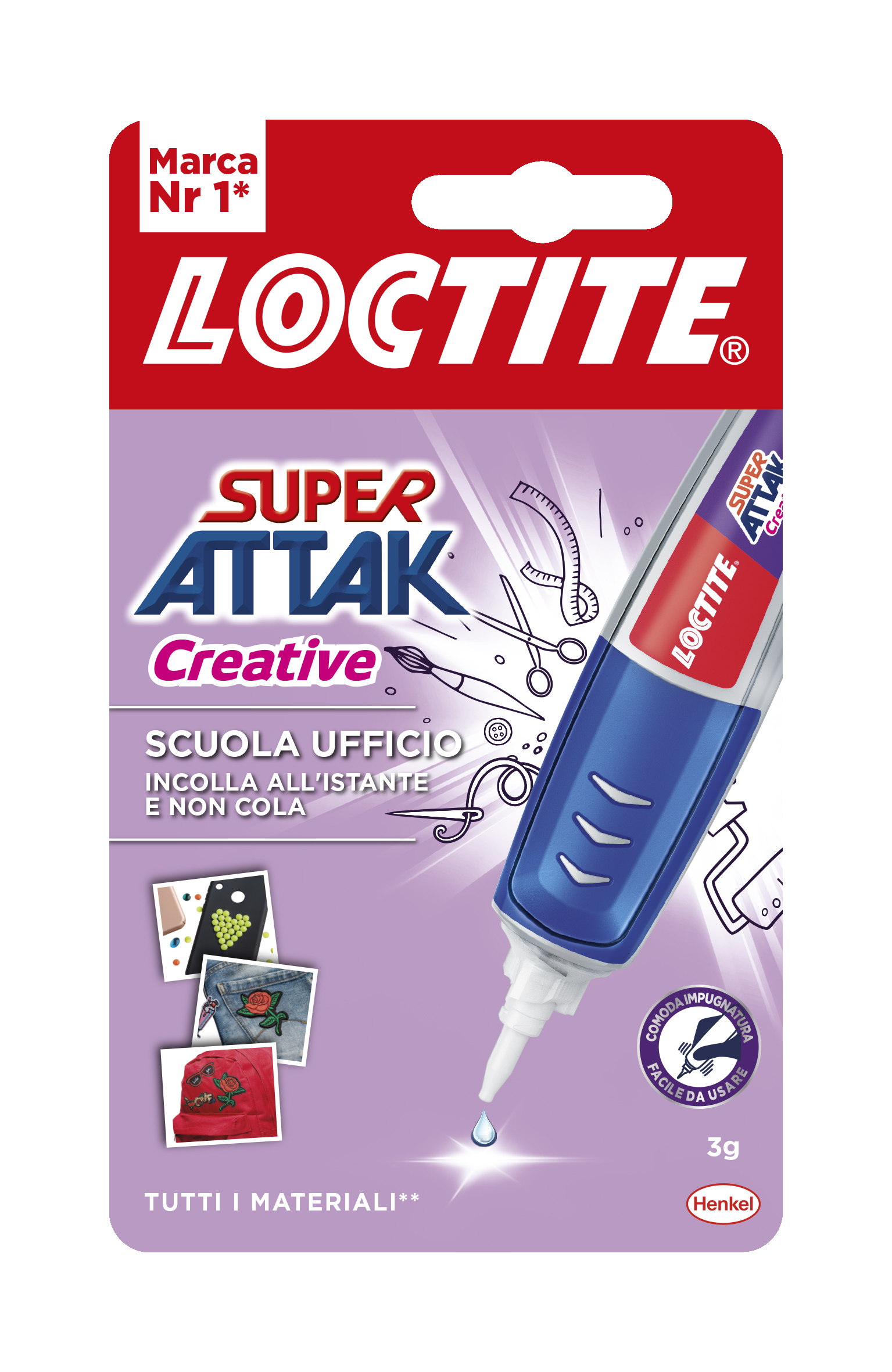 Loctite Super Attak Creative Pen 3g Scuola Ufficio