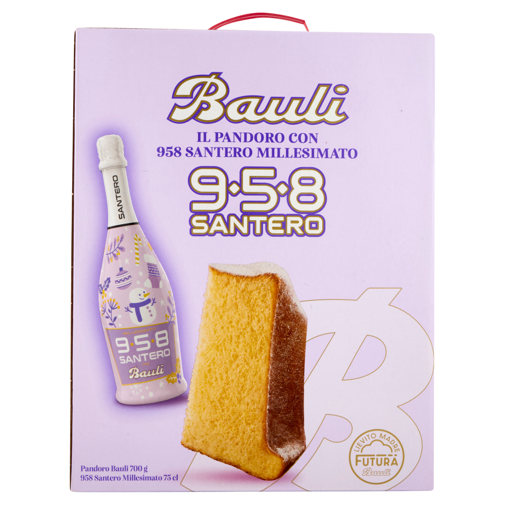 Bauli il Pandoro 700 g + con 958 Santero Millesimato 75 cl