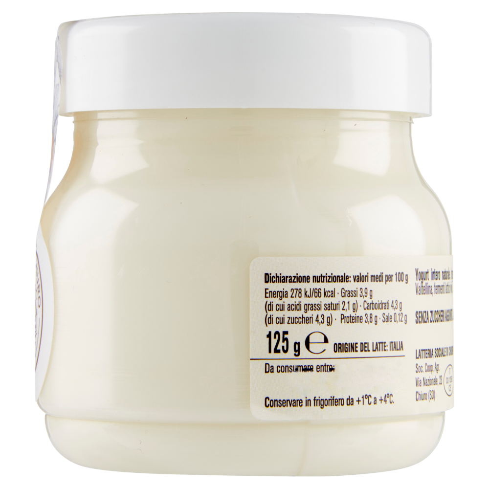 AlpiYò Yogurt di Valtellina Intero Naturale 125 g