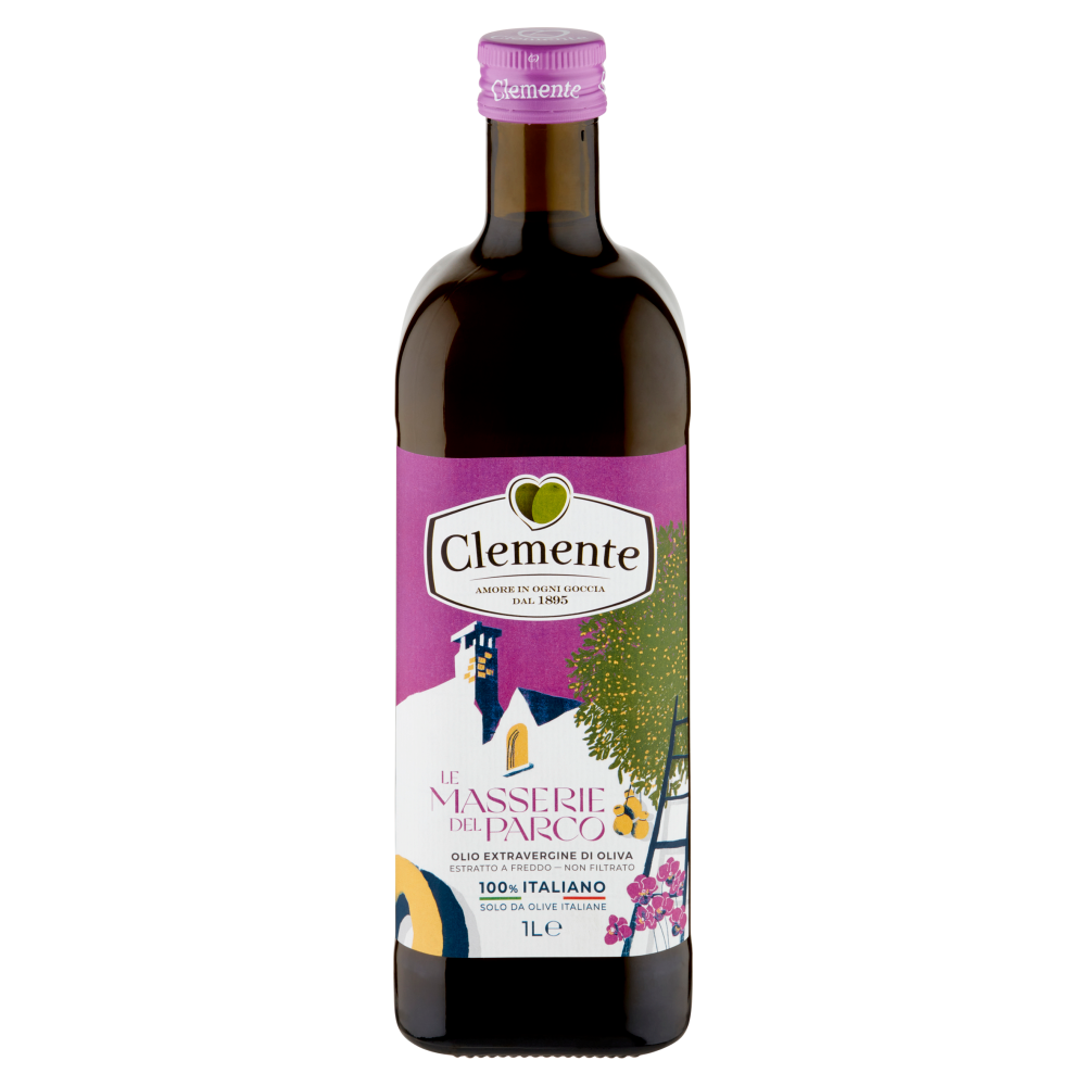 Clemente le Masserie del Parco Olio Extra Vergine di Oliva 100% Italiano 1 L