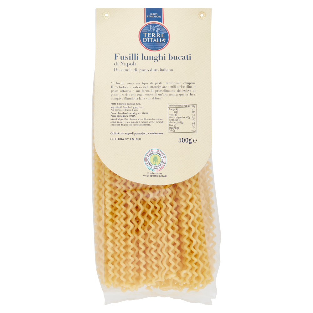 Terre d'Italia Fusilli lunghi bucati di Napoli 500 g
