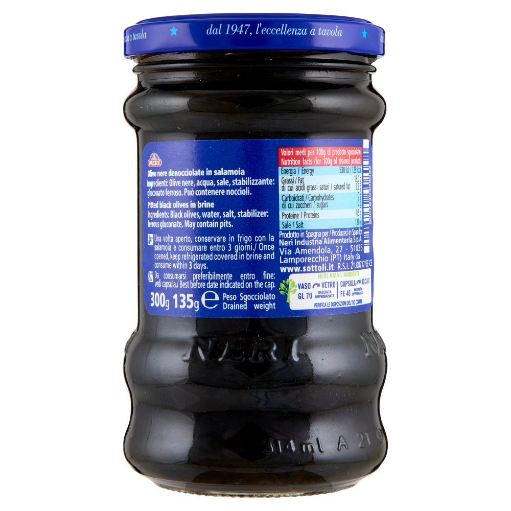 Neri Olive Nere denocciolate 300 g
