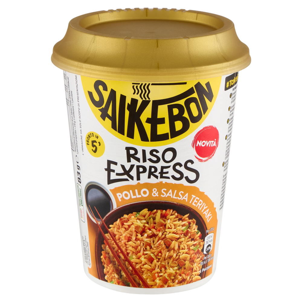 Saikebon Riso Express Pollo & Salsa Teriyaki 83 g