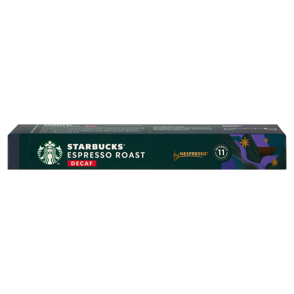 STARBUCKS Decaf Espresso Roast by Nespresso Caff&egrave; Decaffeinato 10 Capsule 55g