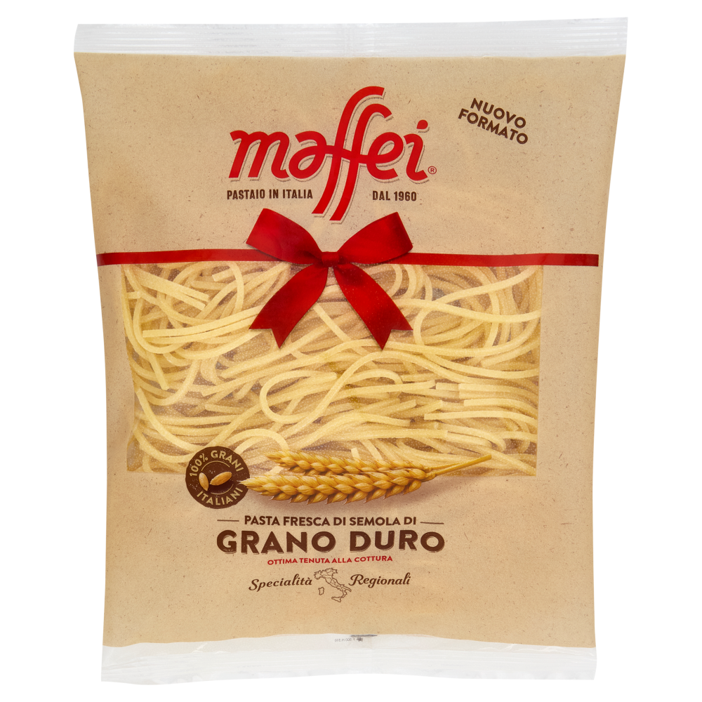 maffei Pasta Fresca di Semola di Grano Duro Spaghetti Quadrati di Semola N&deg;26 500 g