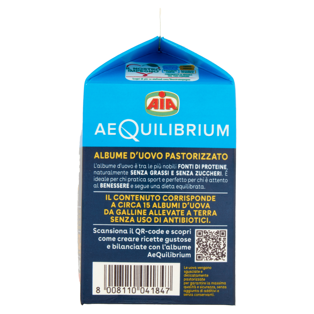 Aia aeQuilibrium Albume d'Uovo Pastorizzato 450 g