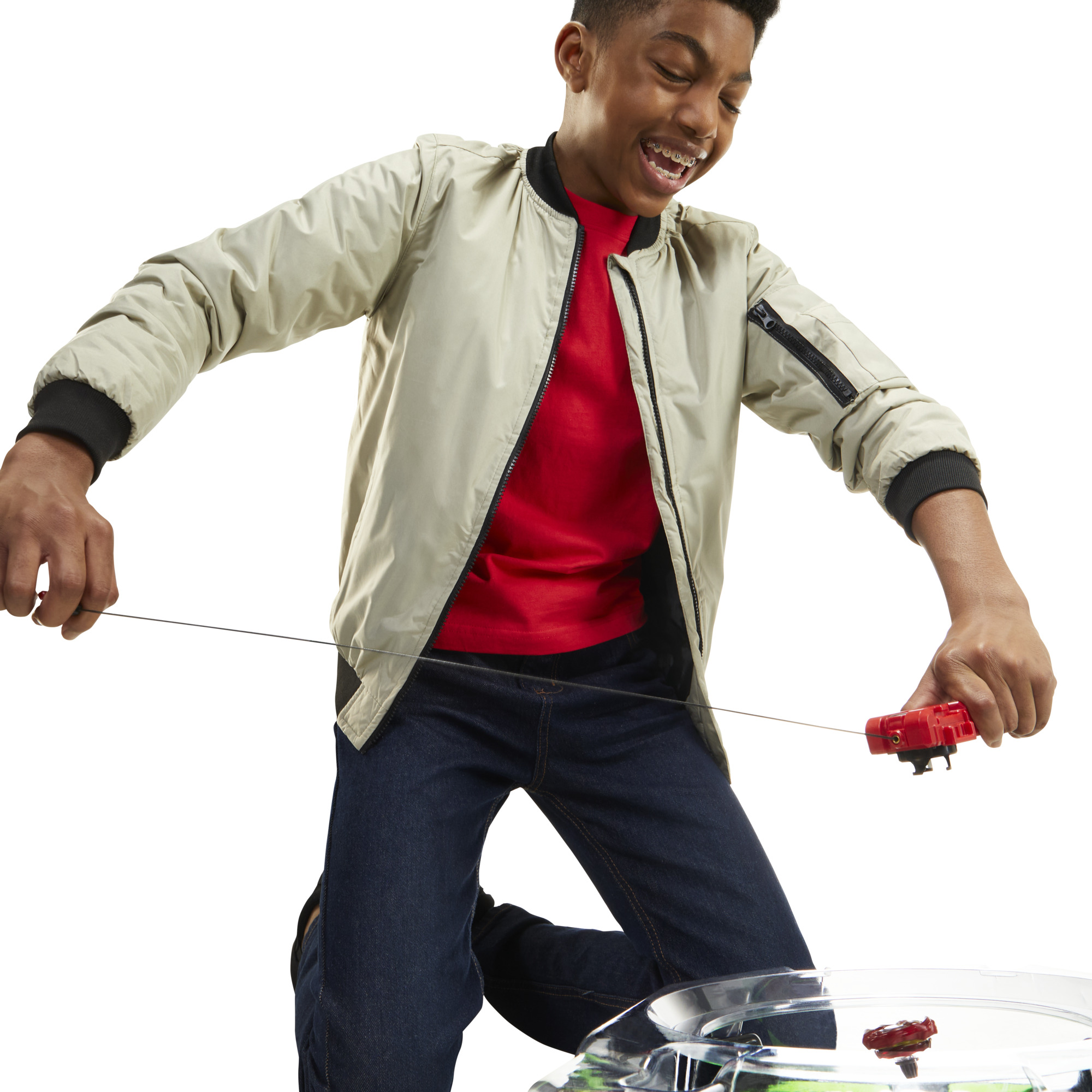 Beyblade X, Deluxe Launcher and Top, set di lanciatore a corda deluxe