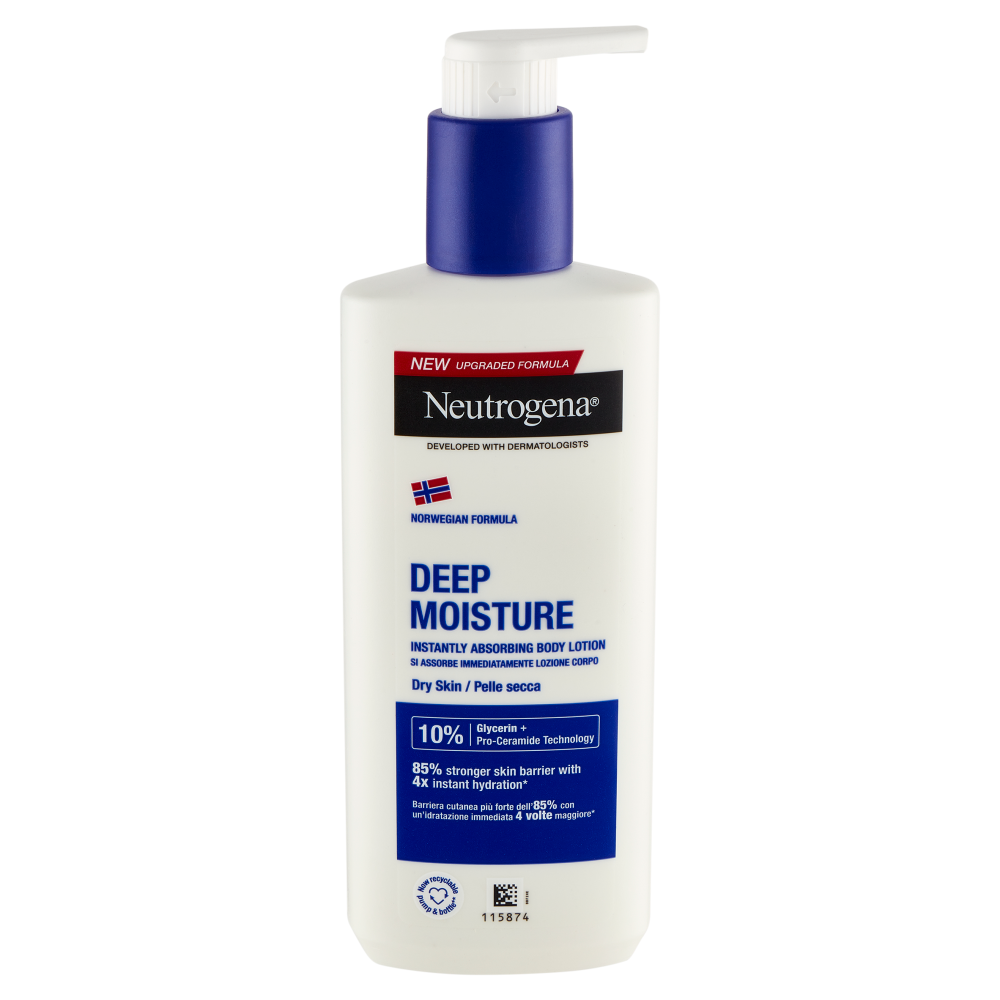 Neutrogena Deep Moisture Lozione Corpo Pelle secca 250 ml