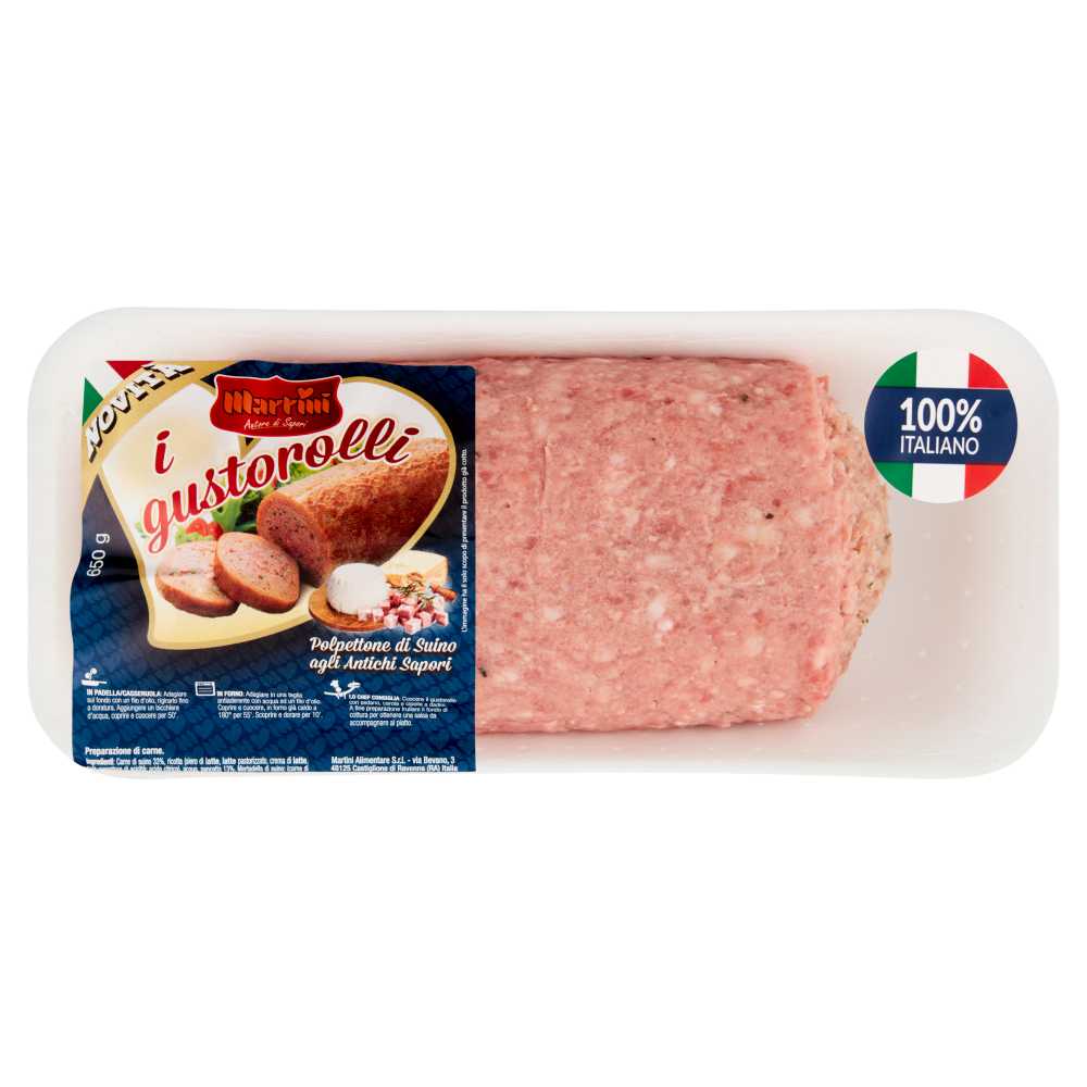 Martini i gustorolli Polpettone di Suino agli Antichi Sapori 0,650 Kg