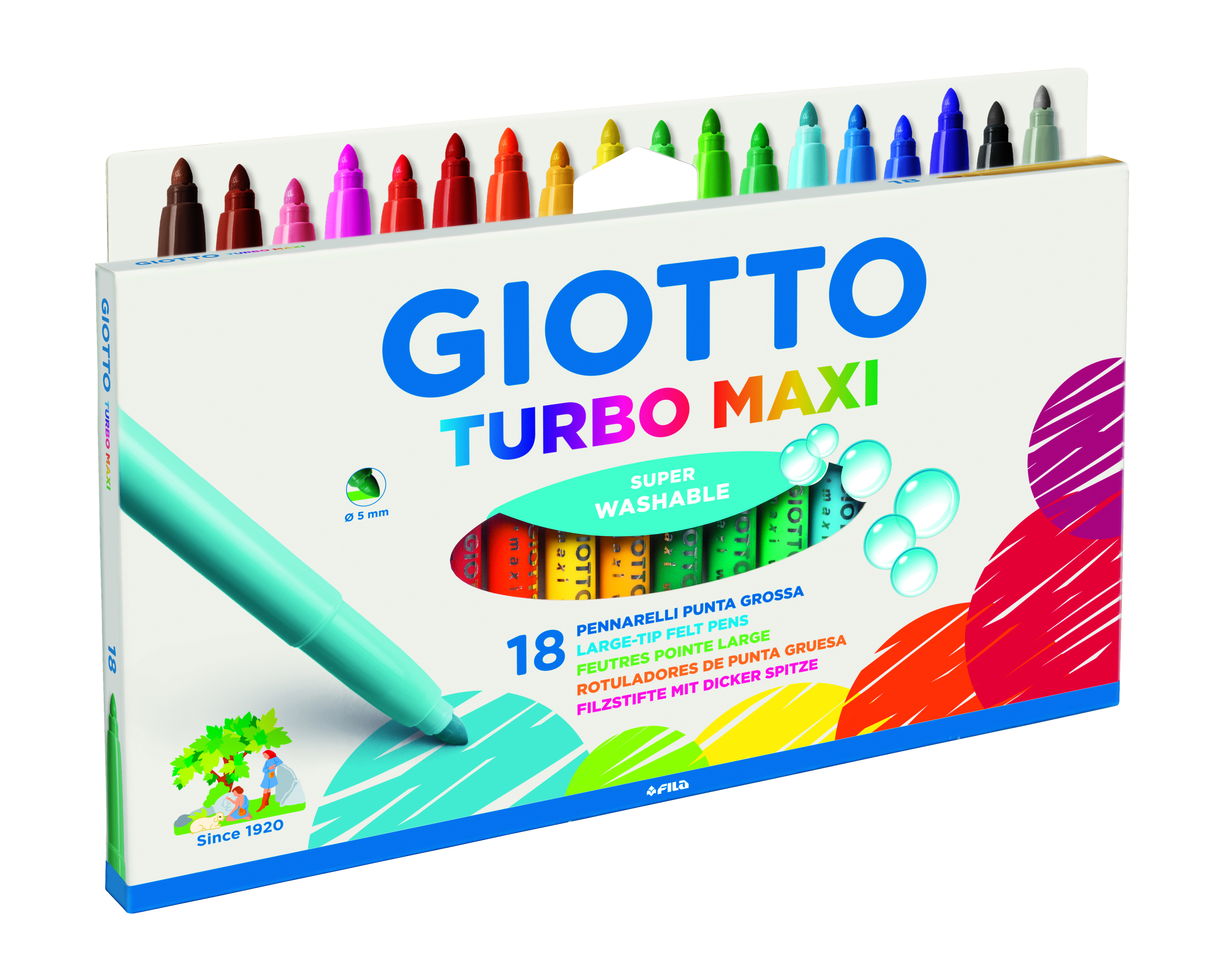 Giotto Astuccio 18 pennarelli turbo maxi