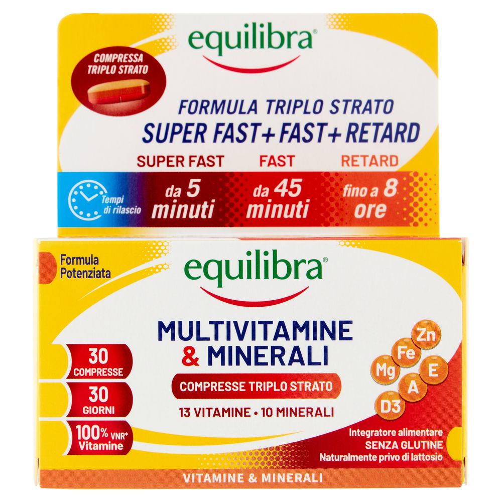 Equilibra Multivitamine e Minerali Compresse Triplo Strato 30 x 1,35 g
