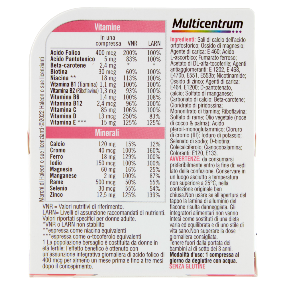 Multicentrum pre mamma 30 Compresse 29 g | Carrefour