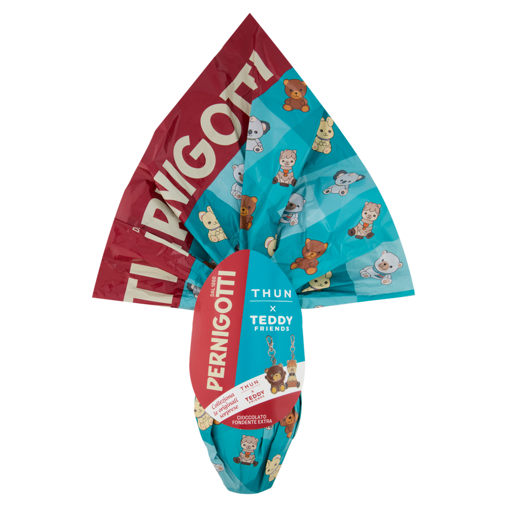 Pernigotti Uovo Cioccolato Fondente Extra Thun x Teddy Friends 240 g