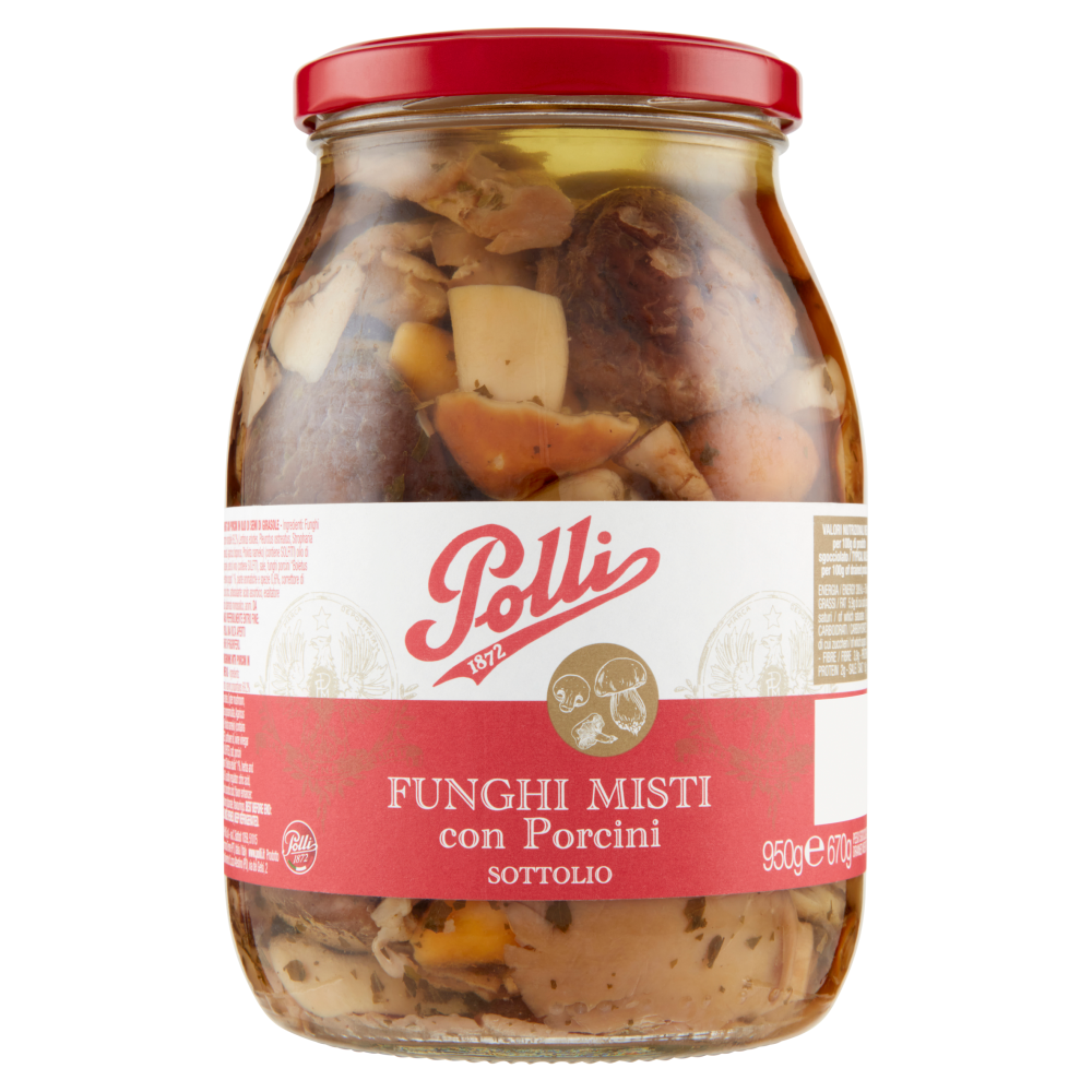 Polli Funghi Misti con Porcini Sottolio 950 g