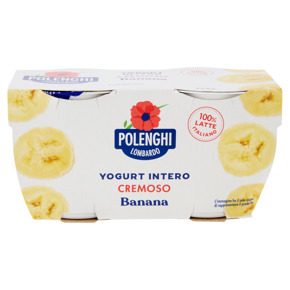 Polenghi Lombardo Yogurt Intero Cremoso Banana 2 x 125 g