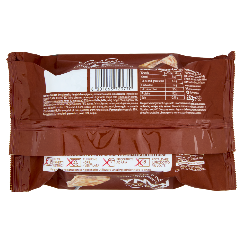 Giovanni Rana Lasagne Funghi e Prosciutto 350 g | Carrefour Giovanni Rana Lasagne Funghi e Prosciutto 350 g | Carrefour