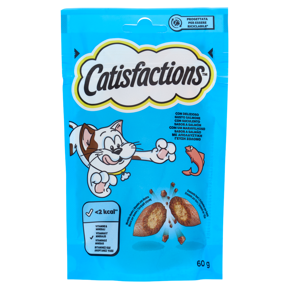 Catisfactions Snack Gatto Salmone 60 g