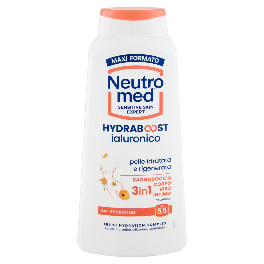 Neutromed Hydraboost ialuronico Bagnodoccia 3in1 Calendula 600 ml
