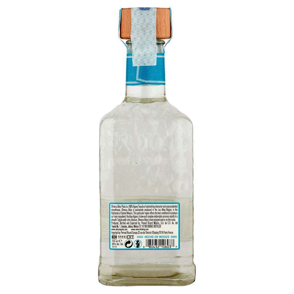 Olmeca Altos 100% Agave Plata Tequila 700 ml