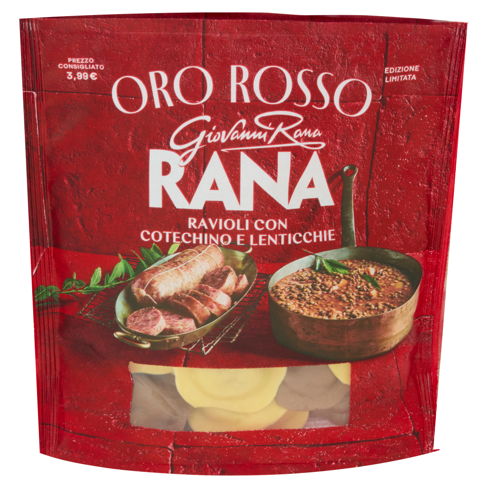 Giovanni Rana Oro Rosso Ravioli con Cotechino e Lenticchie 250 g