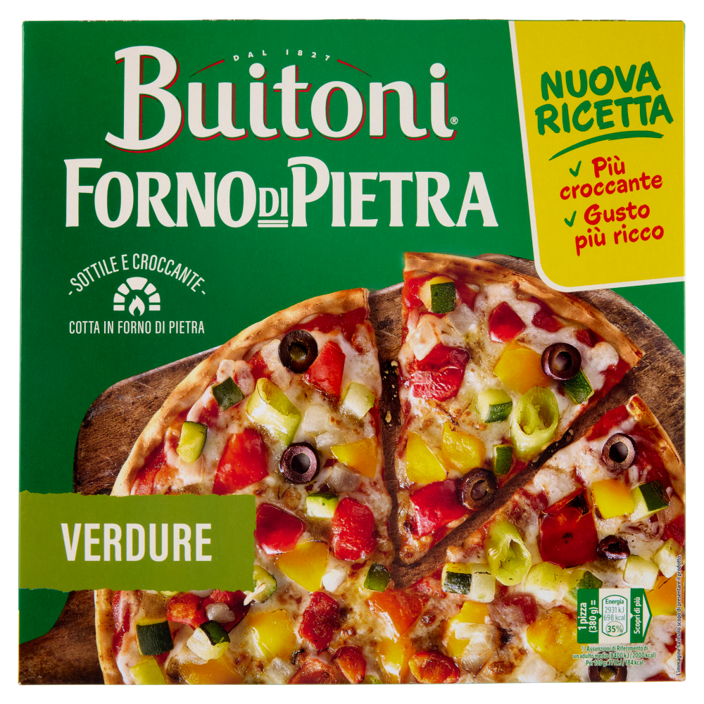 Buitoni Forno di Pietra Verdure Pizza surgelata 380 g