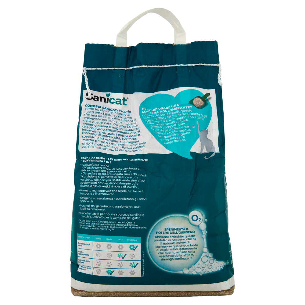 Sanicat Easy+Go Lettiera Agglomerante 4,2 Kg