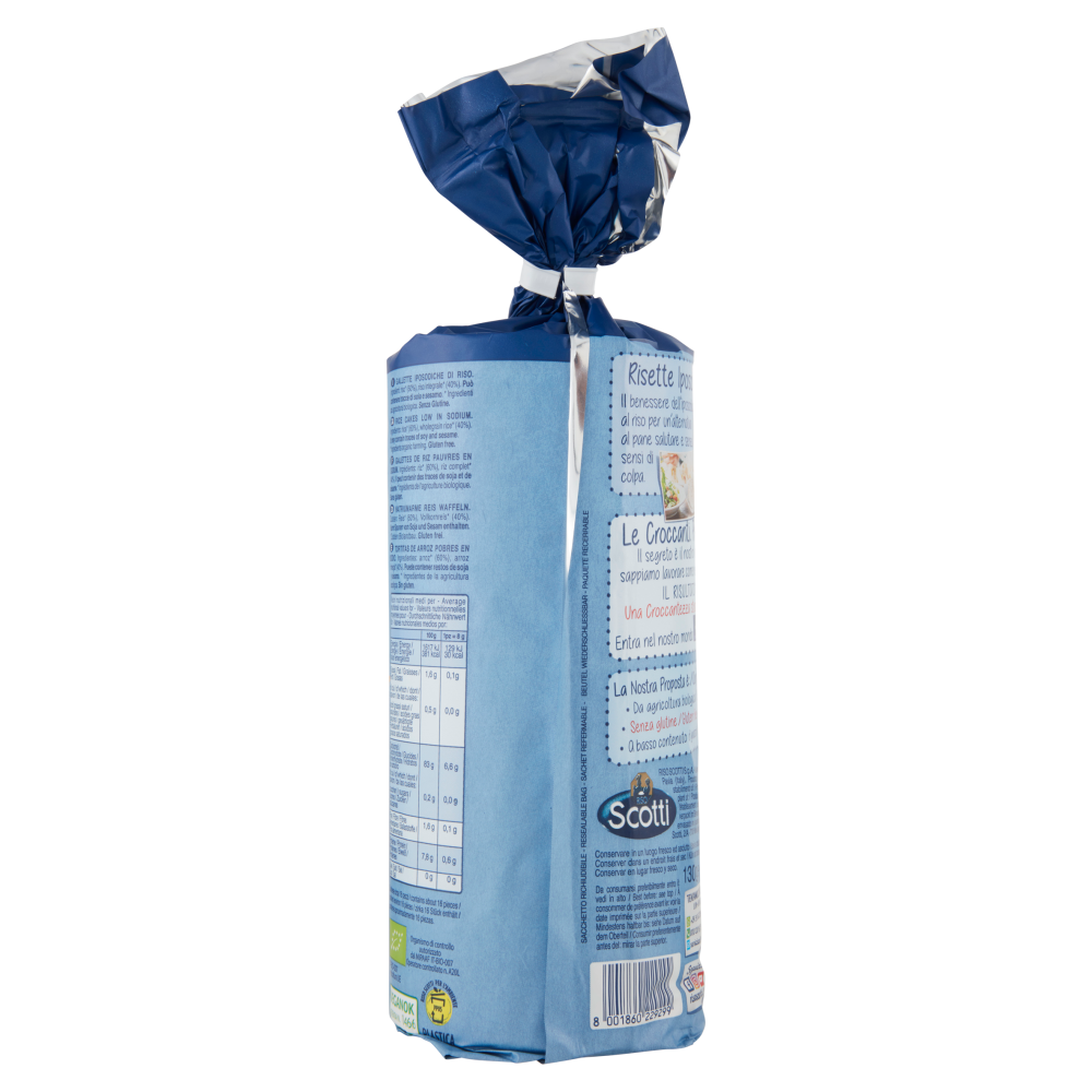 Riso Scotti le Bio Croccanti Risette Iposodiche Senza Sale Aggiunto 130 g