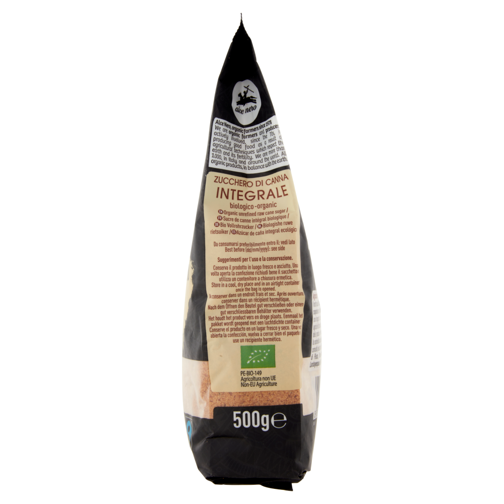 alce nero Zucchero di Canna Integrale 500 g