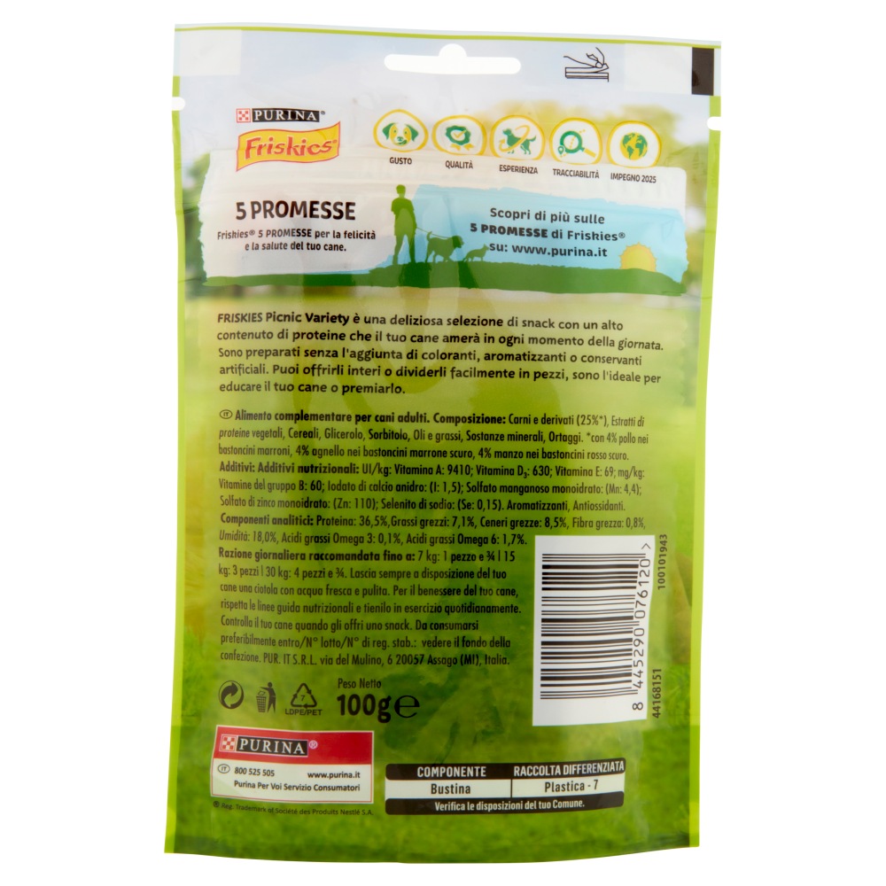 PURINA FRISKIES Picnic Assortito 12 sticks 100 g