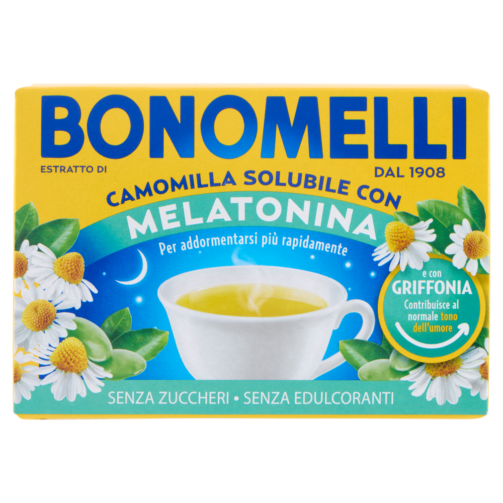 Bonomelli Estratto di Camomilla Solubile Melatonina e con Griffonia bustine 16 x 4,5 g