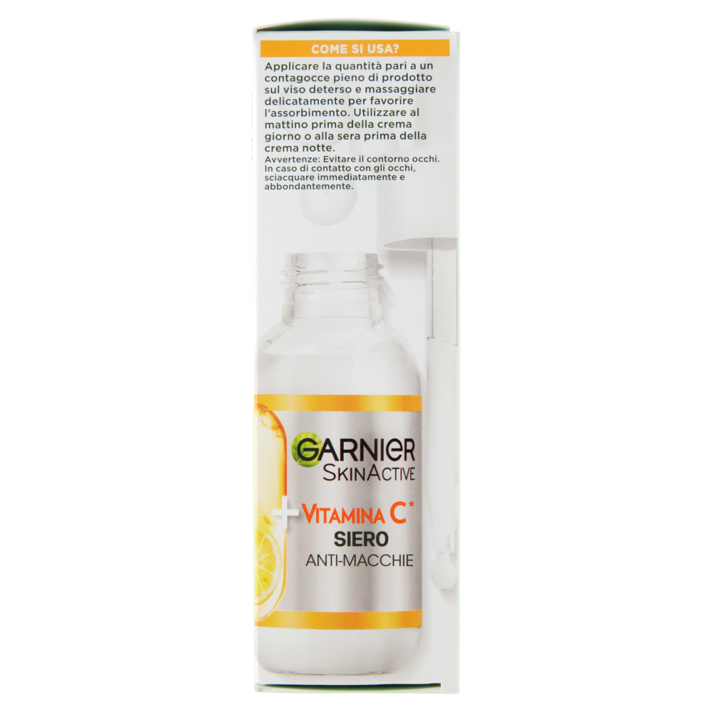 Garnier Siero Vitamina C Anti-Macchie, Illuminante e Rimpolpante, 30 ml